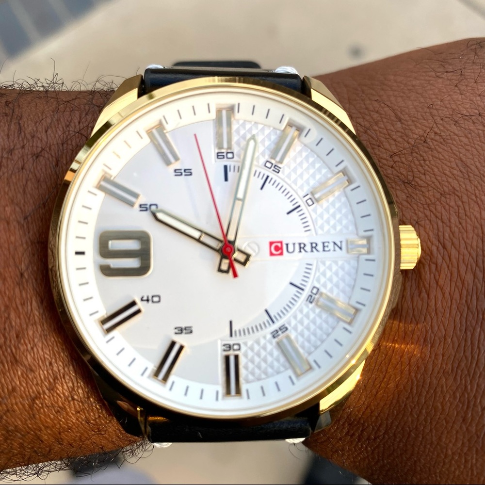 Curren Men’s Stainless Steel Quartz Movement Watch